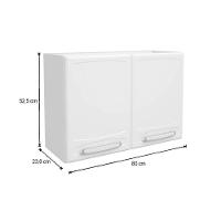 Kit de Cozinha Modulada 4 Peças Evidence  (2 Armários + 2 Balcões) C4P61 Branco - Bertolini