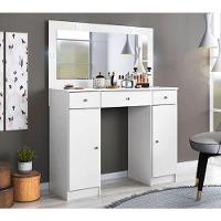 Penteadeira Camarim Com Espelho E Led 5950 Branco 220V - 1