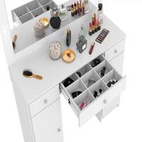 Penteadeira Camarim Com Espelho E Led 5950 Branco 220V