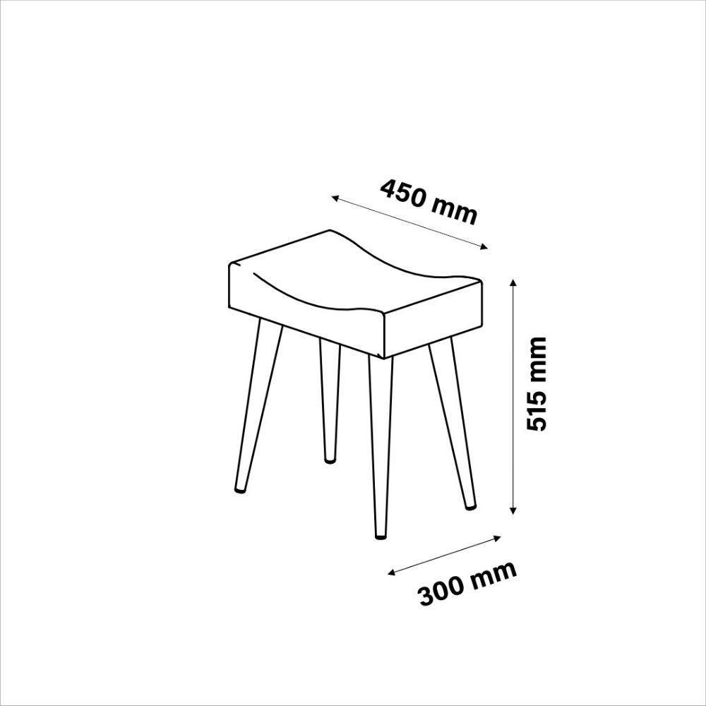 Penteadeira Camarim Com Espelho E Banqueta Strass Rosa - 2