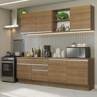 Armário De Cozinha Completa 240cm Rustic Glamy Madesa 06 Rustic - 1