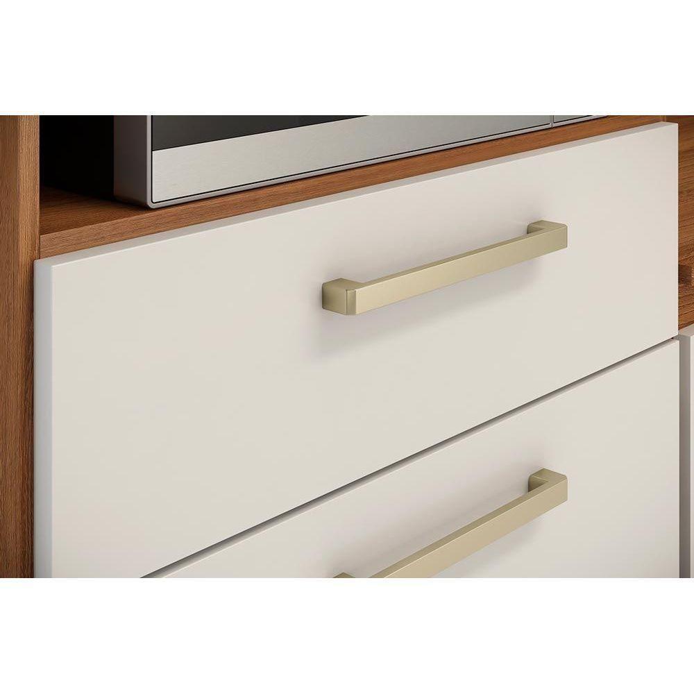 Kit De Cozinha Compacta Select C/ 6 Portas E 2 Gavetas Avena/grafito - Demóbile - 8