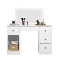 Penteadeira Camarim Com Led E Espelho Sonhos Branco 990440 - 1