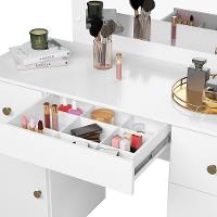 Penteadeira Camarim Com Led E Espelho Sonhos Branco 990440 - 2