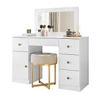 Penteadeira Camarim Com Led E Espelho Sonhos Branco 990440 - 4