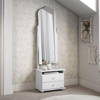 Toucador Magic 2 Gavetas Com Espelho Grande Patrimar Moveis - 5