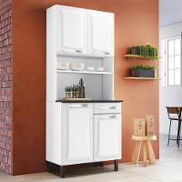 Armário De Cozinha Aço Compacto 4 Portas 1 Gaveta Itatiaia Pratika Branco - 2