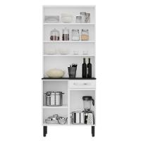 Armário De Cozinha Aço Compacto 4 Portas 1 Gaveta Itatiaia Pratika Branco