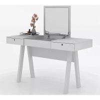 Penteadeira Escrivaninha Com Espelho Pe2002 Branca Branca - 8