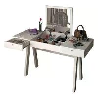 Penteadeira Escrivaninha Com Espelho Pe2002 Branca Branca - 9