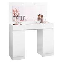 Penteadeira Com Espelho E Led 3 Gavetas Beauty A02 Branco - 1