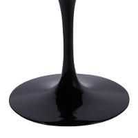 Base Mesa Saarinen Tulip Jantar Redonda Preta - 124 A 150cm - 2