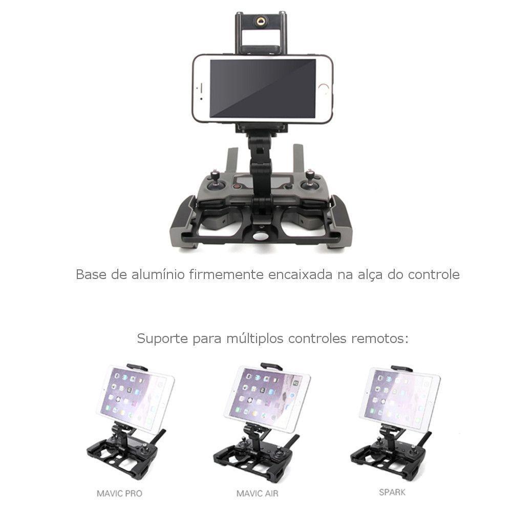 Suporte de Celular e Tablet para Controles de Drones da DJI Spark e Mavic - 3