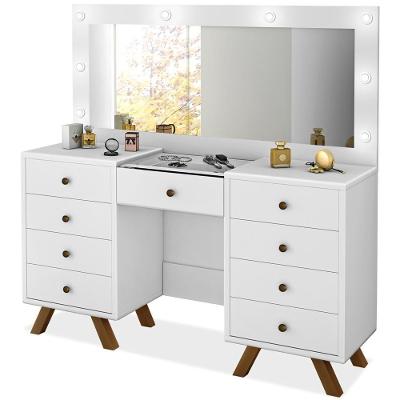 Penteadeira Camarim Com Espelho 00808900 Branco Lpa Branco