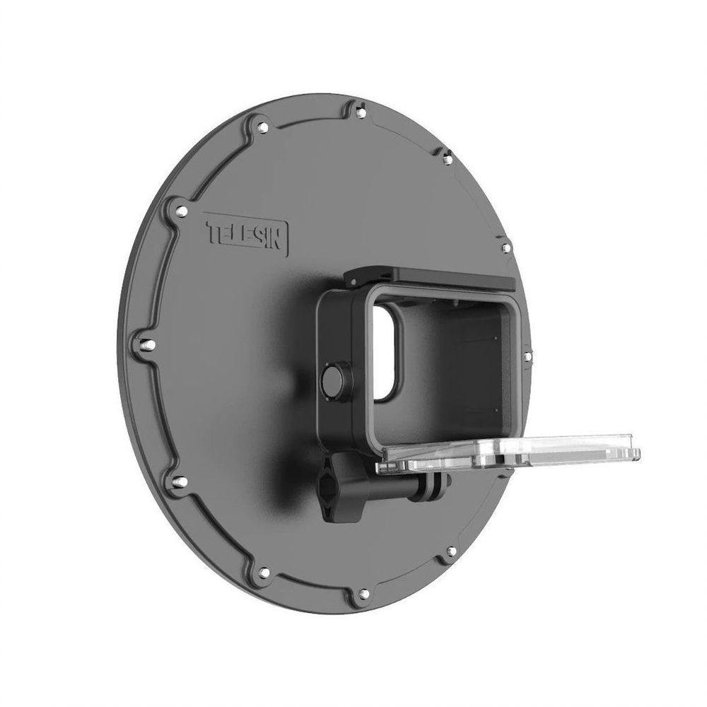 Dome 6' com Caixa Estanque + Bastão + Gatilho GoPro 8 - Telesin - 2