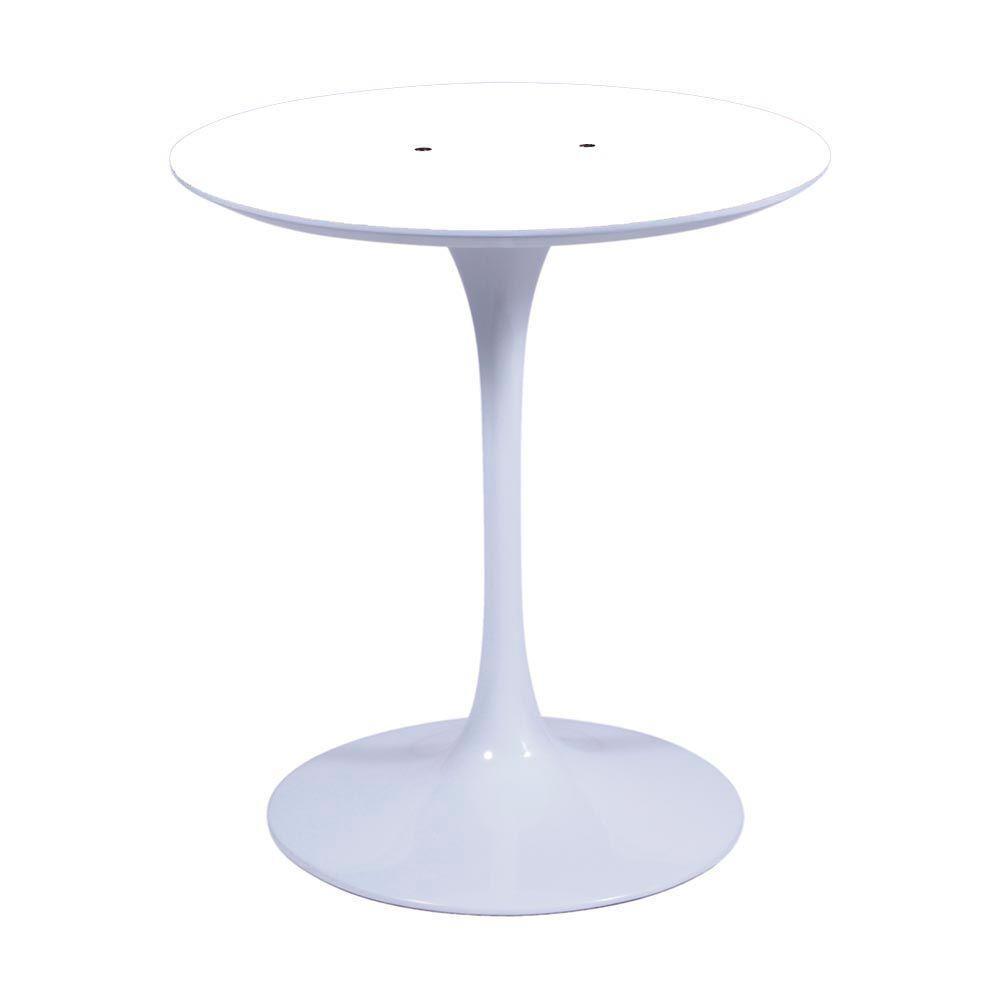 Base Mesa Saarinen Tulip Jantar Redonda Branca - 90 A 107cm - 1
