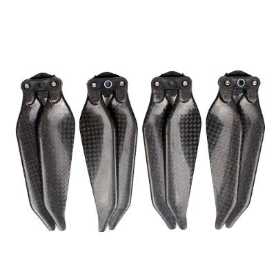 2 Pares Hélices Dobráveis Fibra de Carbono de Drone DJI Mavic Pro