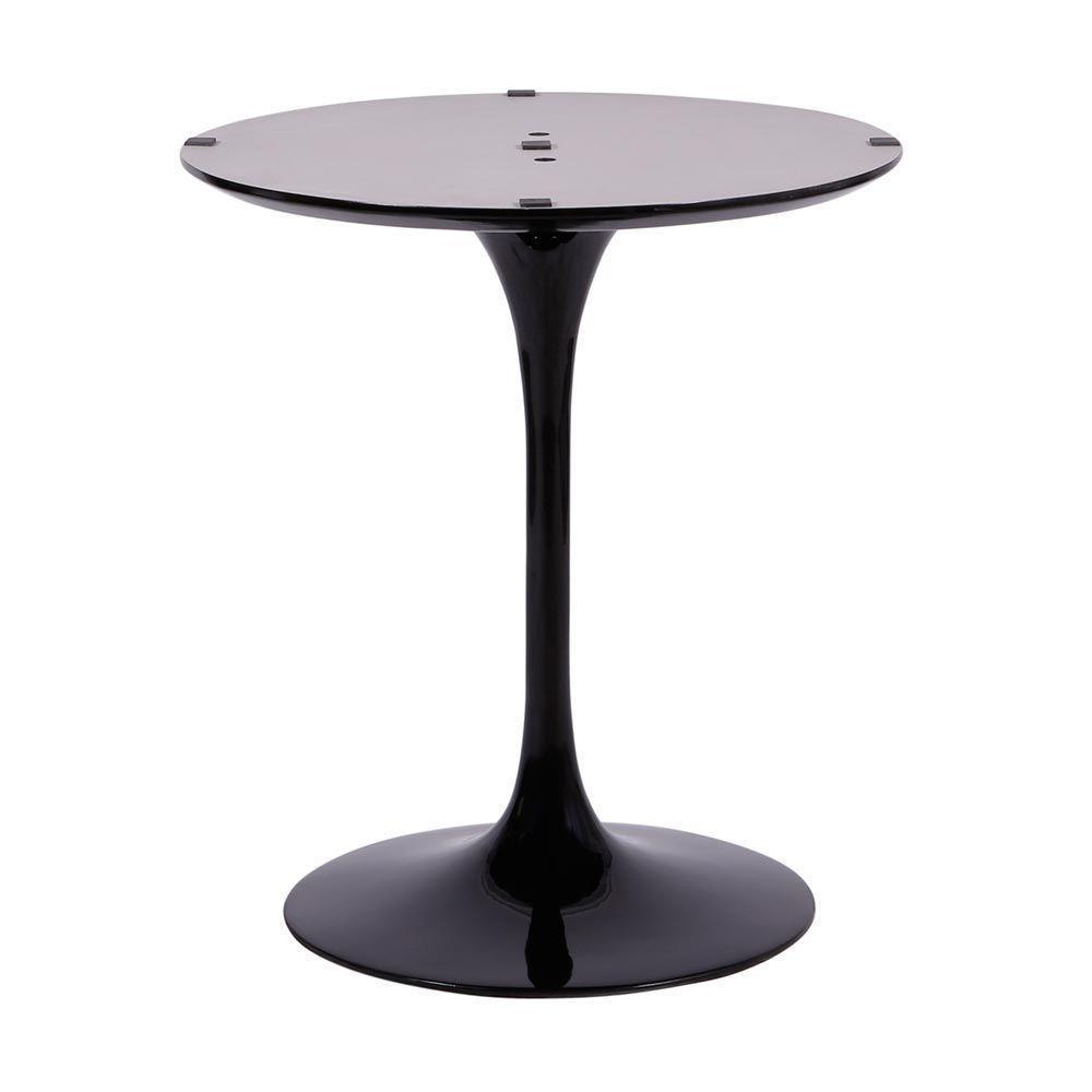 Base Mesa Saarinen Tulip Jantar Redonda Preta - 90 A 107cm - 1