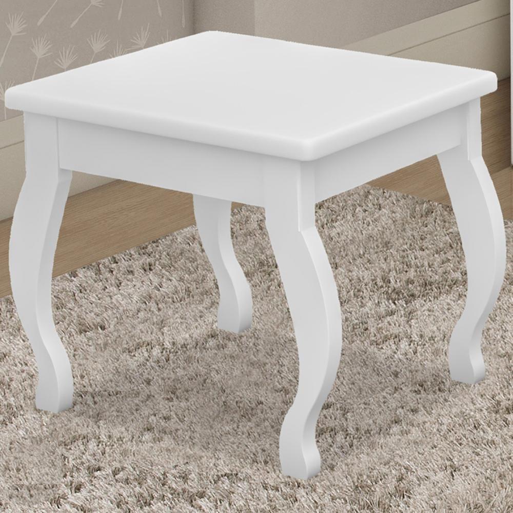 Banqueta Para Penteadeira Em Mdf 022034 Branco Lpa Branco - 5