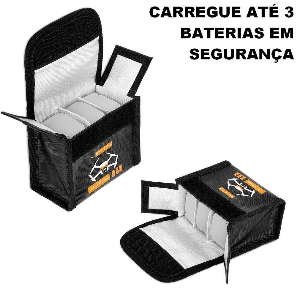 Case de Proteção Antichamas para 3 Baterias Drone DJI Mini 3 Pro - 2