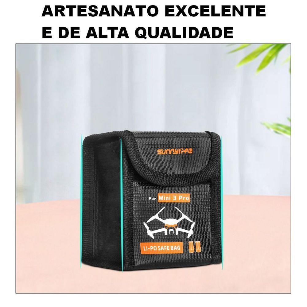 Case de Proteção Antichamas para 3 Baterias Drone DJI Mini 3 Pro - 3