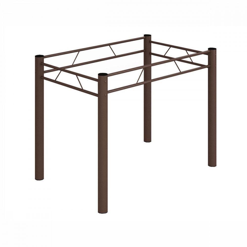 Base Para Mesa De 100x60 Maraba Marrom Teixeira Marrom - 1