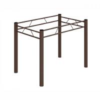 Base Para Mesa De 100x60 Maraba Marrom Teixeira Marrom - 1