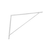 Kit Suporte Prateleira Com 6 Peças Em Aço Mão Francesa 50x35 - Cor: Branco - 2