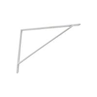 Kit Suporte Prateleira Com 6 Peças Em Aço Mão Francesa 45x30 - Cor: Branco - 3