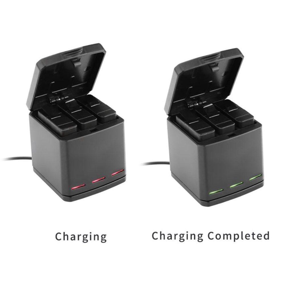 Carregador Triplo Storage Box para GoPro 5 à 8 Black - Telesin - 2