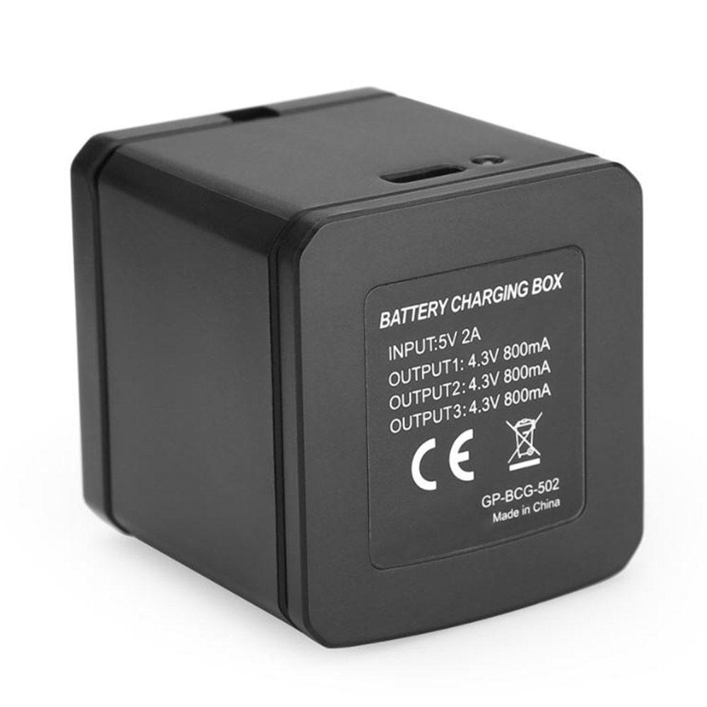 Carregador Triplo Storage Box para GoPro 5 à 8 Black - Telesin - 3