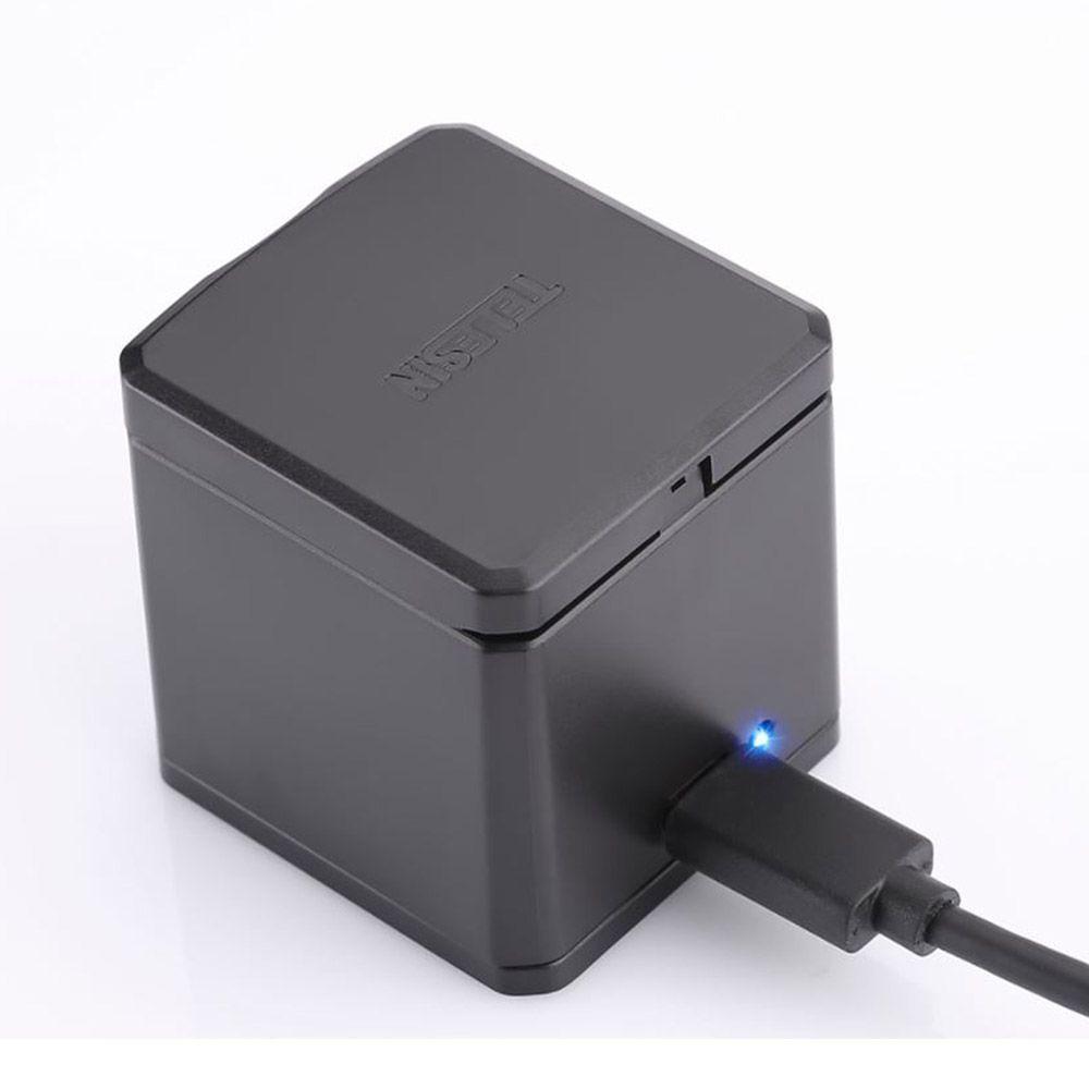 Carregador Triplo Storage Box para GoPro 5 à 8 Black - Telesin - 5