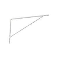 Kit Suporte Prateleira Com 6 Peças Em Aço Mão Francesa 35x20 - Cor: Branco - 2