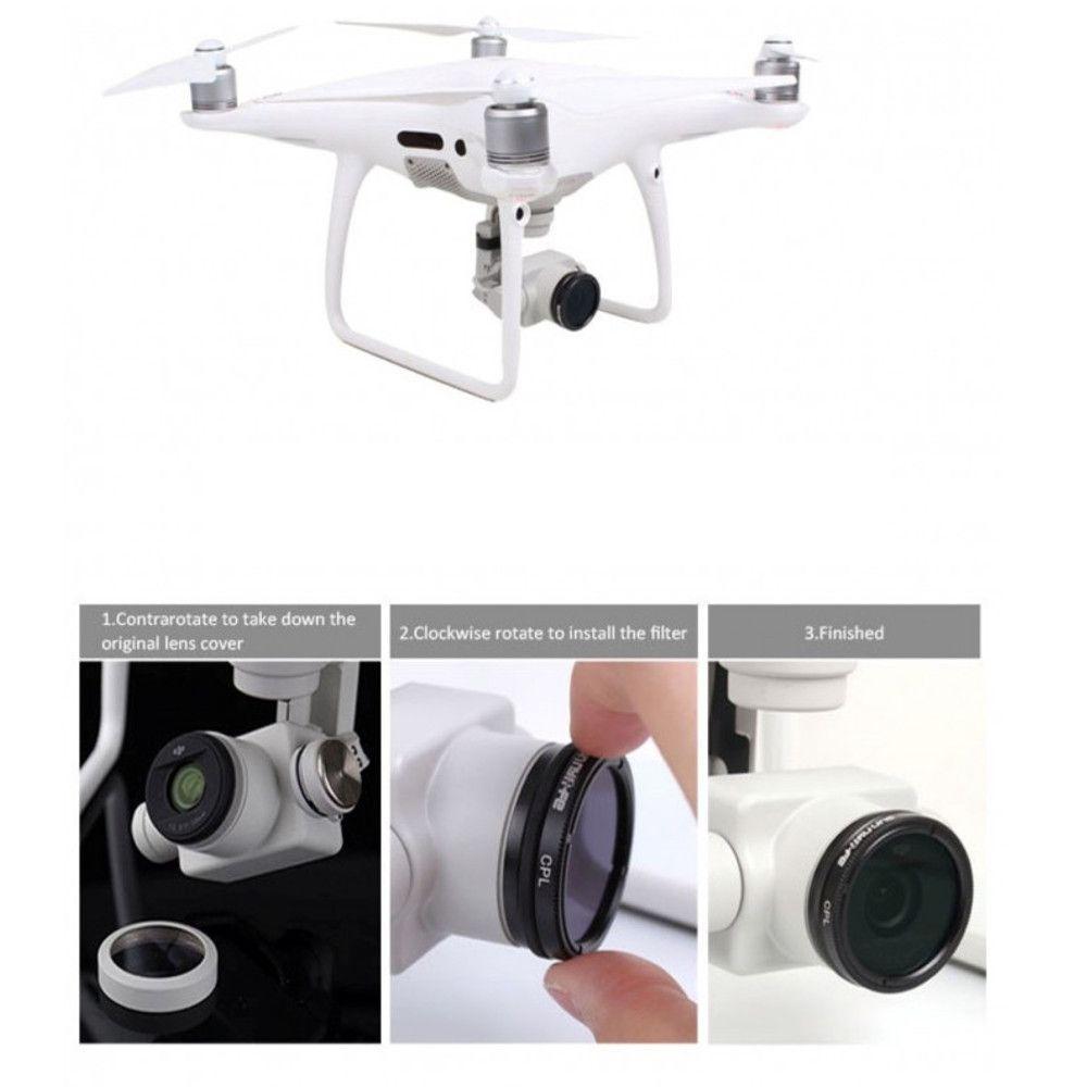 Filtro ND 8 para Drone DJI Phantom 4 Pro /Pro+ e 4 Advanced /Advanced+ - 5