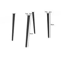 Base Mesa de Jantar Iguaçu M079 s/ Tampo Preto Fosco - Kappesberg