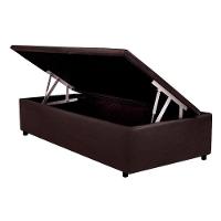 Cama Box Baú Solteiro Universal Courano Brown (88x188x35) - Costa Rica - 1