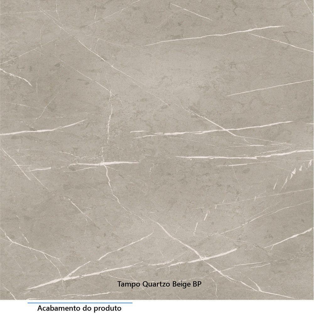 Tampo Para Balcão 120cm Aspen Luciane Móveis Quartzo Beige - 3