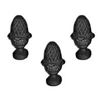 Kit 3 Pinhas Ferro Fundido N03 Pra Grade Portão Sacada Muro - 1