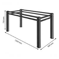 Base Retangular P/Mesa Jantar Vidro Madeira Texturizado - 9