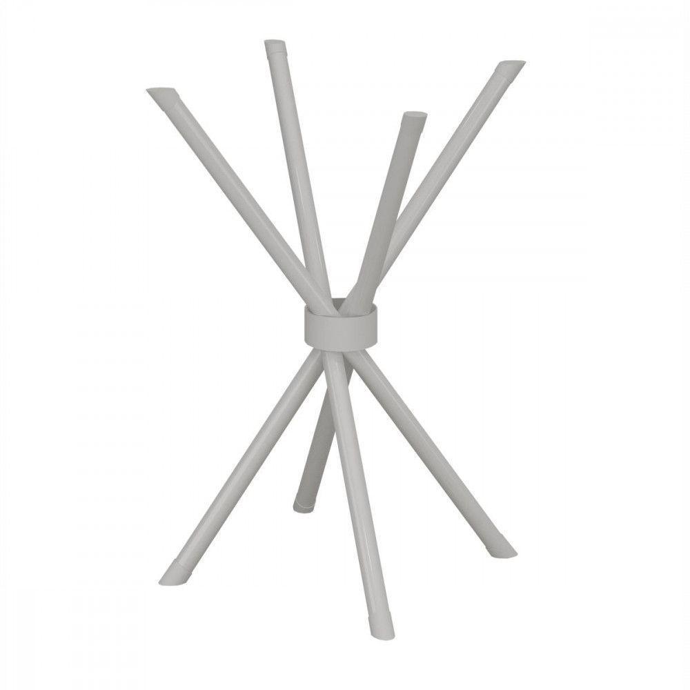 Base De Aço Para Mesa De 75x75 Ipanema Liso Branco Teixeira Branco - 1