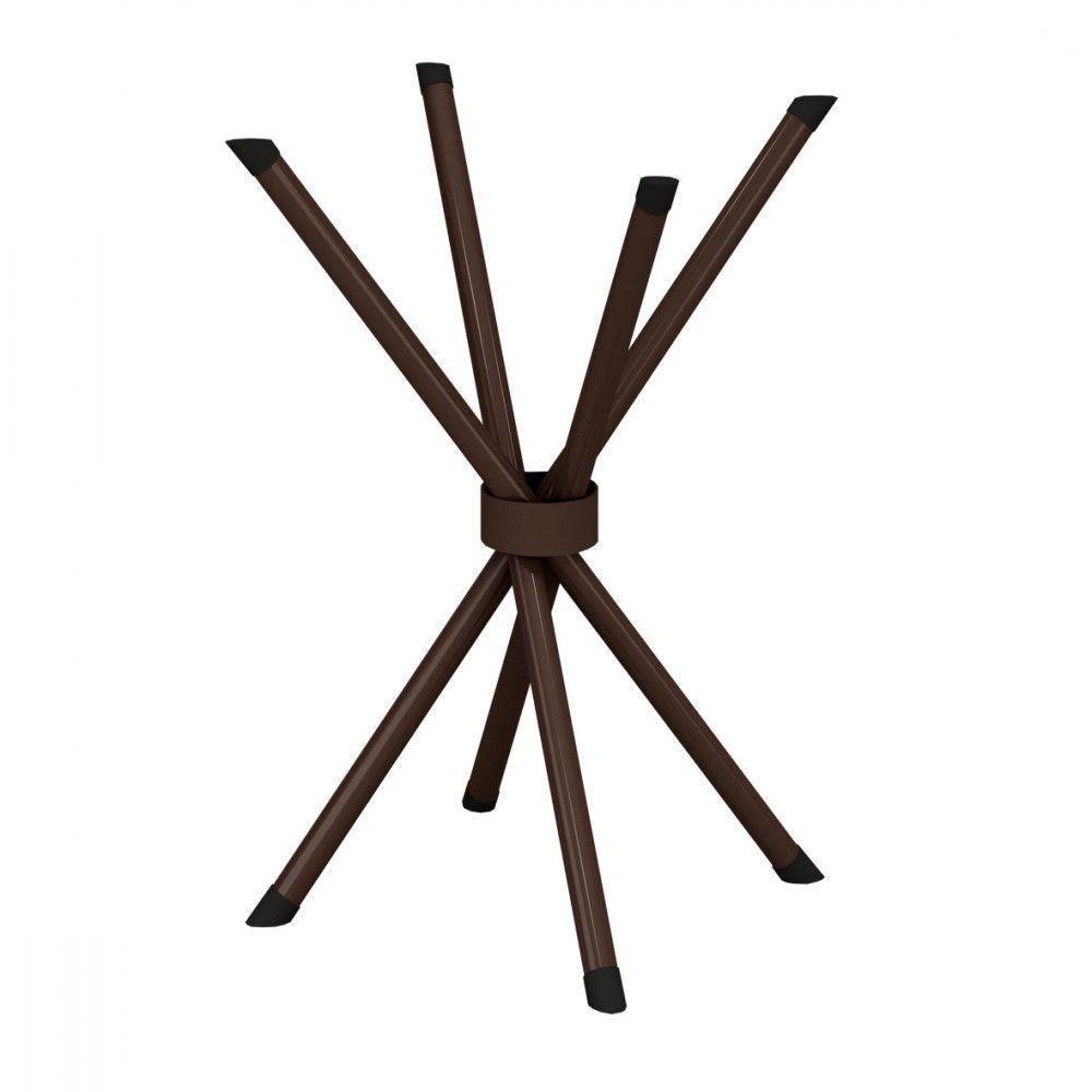 Base De Aço Para Mesa De 75x75 Ipanema Marrom Teixeira Marrom - 1