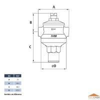 Válvula Redutora Pressão 1.1/4 Latão Ivm E Manômetro 150psi - 2