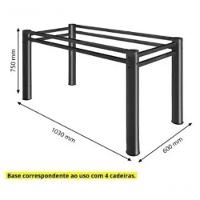 Pé Base De Mesa Jantar Para Tampos Pedra Granito Vidro 1,20 Cor:texturizado - 2