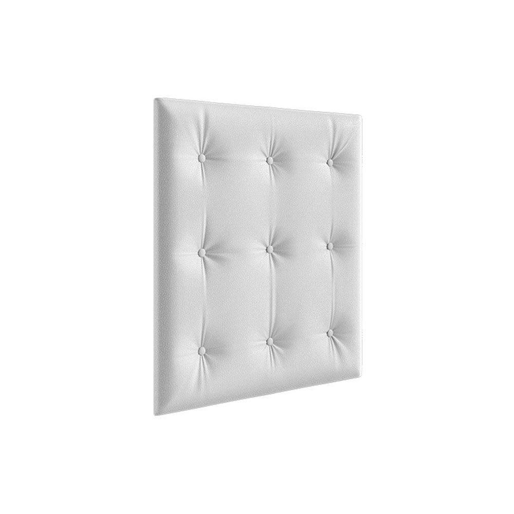 Multiuso de Quarto Bebê Kit Capitonê Courano p/ Berço Retrô Branco - Peroba - 1