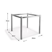 Base De Mesa P/ Cozinha Reno M002 S/ Tampo Polipropileno Preto - Kappesberg - 4