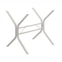 Base De Aço Para Mesa De 140x75 Cabo Frio Liso Branco Teixeira Branco - 1
