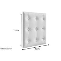 Multiuso de Quarto Bebê Kit Capitonê Courano p/ Berço Retrô Branco - Peroba - 2