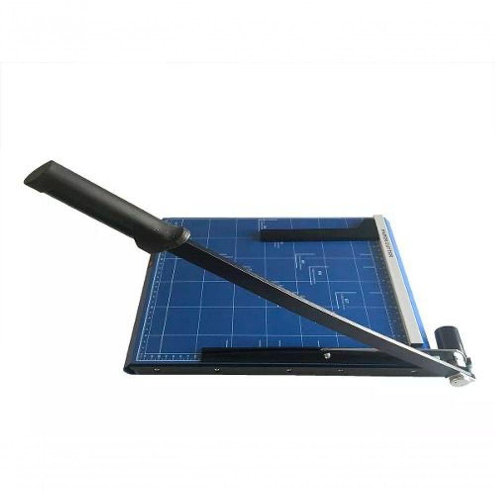 Guilhotina Ofício Com Margeador Magnético Azul 12 Folhas - 3