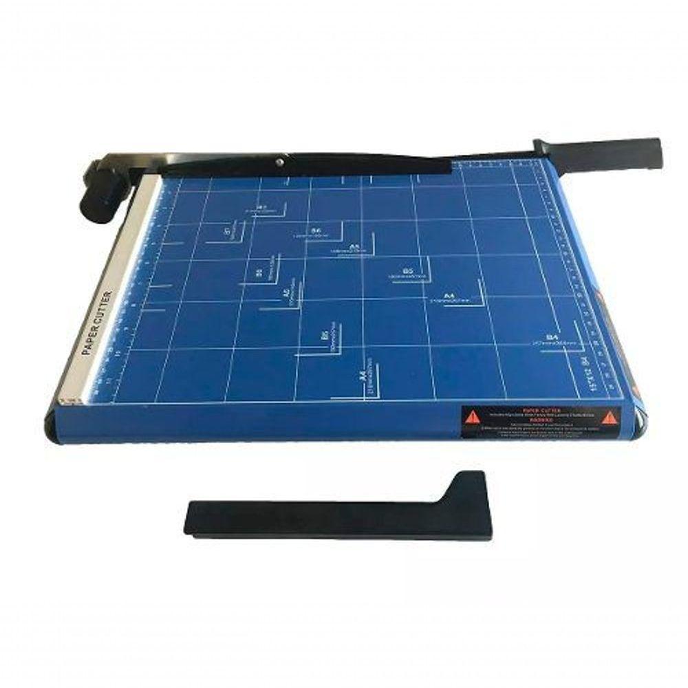 Guilhotina Ofício Com Margeador Magnético Azul 12 Folhas - 4