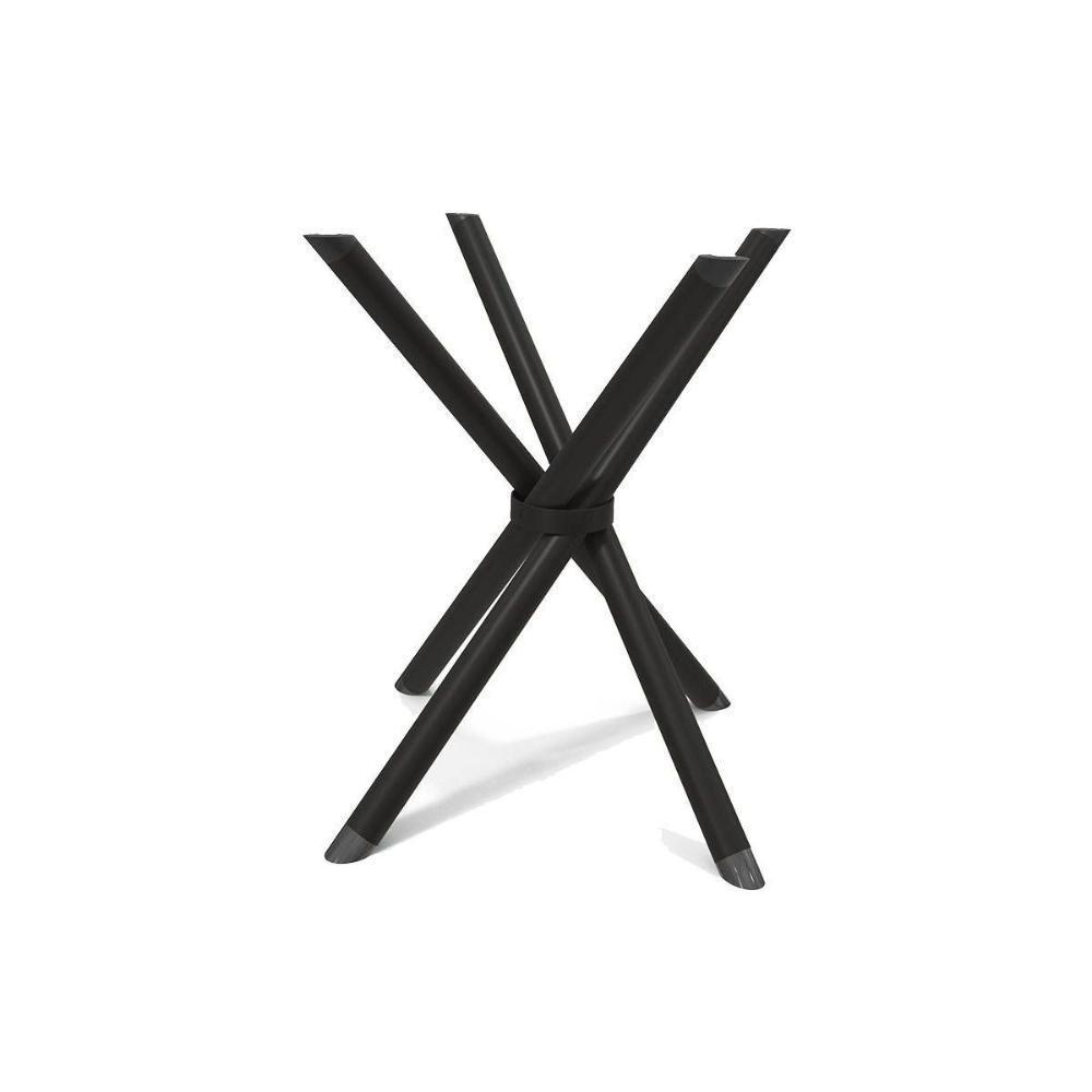 Base de Mesa p/ Cozinha Volga M008 s/ Tampo Preto Fosco - Kappesberg - 2